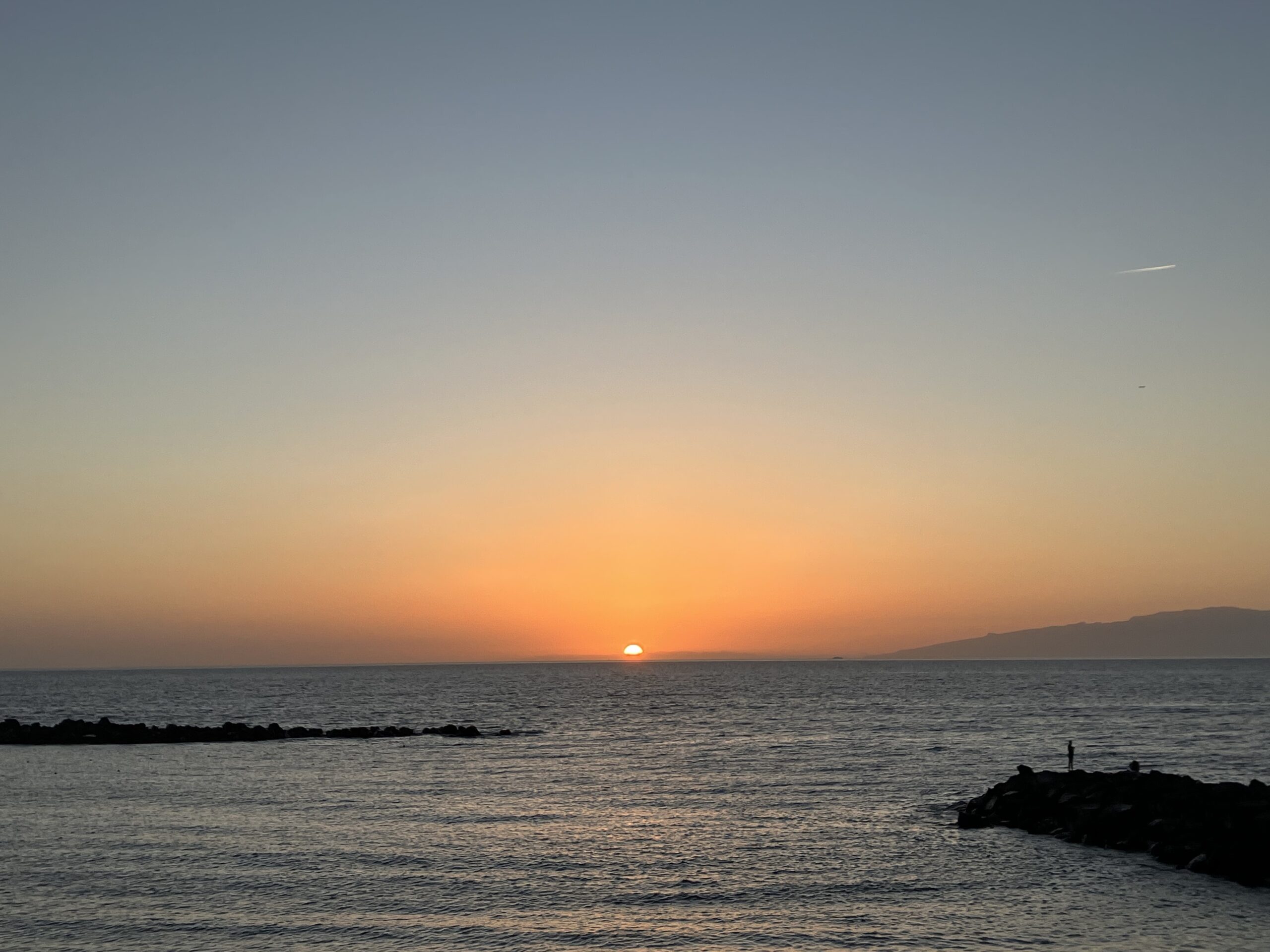 Golden Dusk: Sunset Serenity on Tenerife Beach